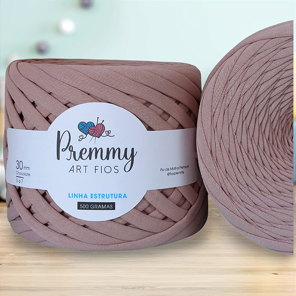 Fio de Malha Premium CHOCOLATE - 30mm