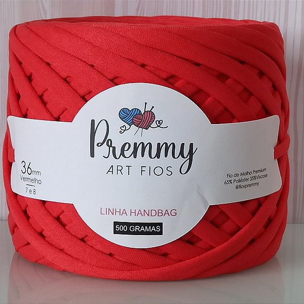 Fio de Malha para Crochê VERMELHO 36mm