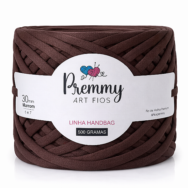 Fio de Malha para Bolsa MARROM 30mm