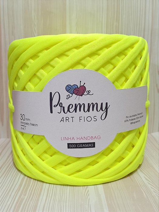 Fio de Malha para Bolsa AMARELO NEON 30mm