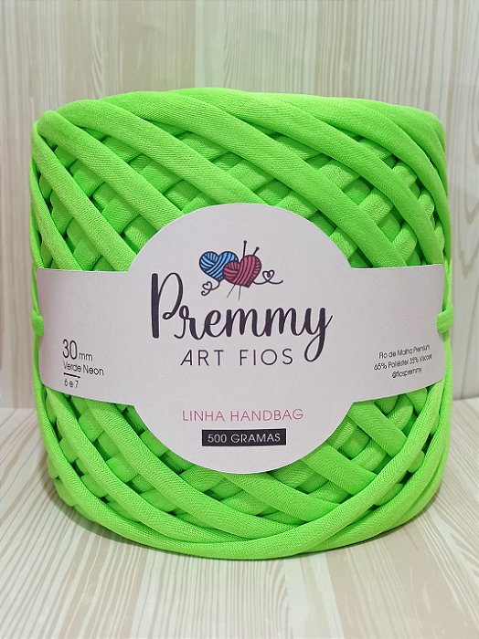 Fio de Malha para Bolsa VERDE NEON 30mm
