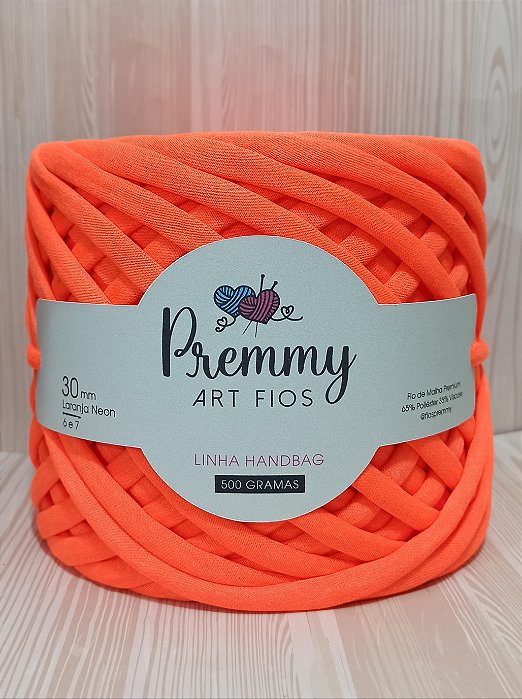 Fio de Malha para Bolsa LARANJA NEON 30mm
