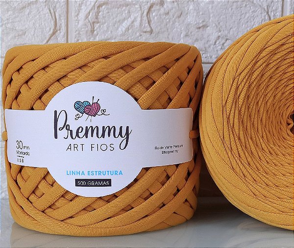 Fio de Malha Premmy Linha Estrutura 30mm MOSTARDA