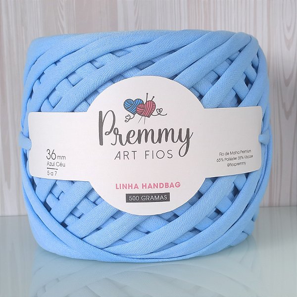 Fio de Malha para Crochê AZUL CÉU 36mm