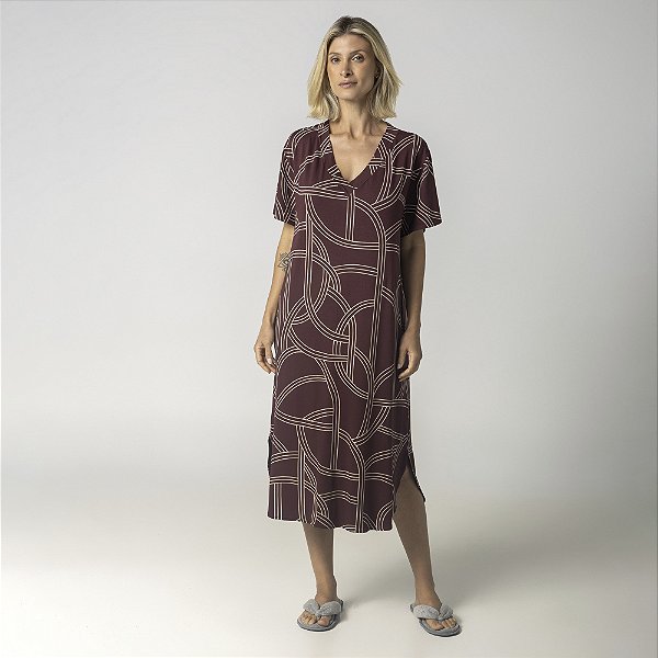 Camisão Feminino Midi Sacre Bordô