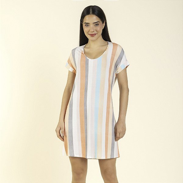 Camisão Feminino Curto Blend Strip