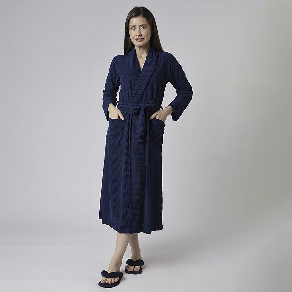 Robe Feminino Midi Ultrasoft Marinho