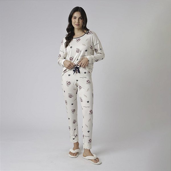 Pijama Feminino Longo Romã
