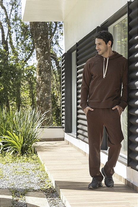 Conjunto Masculino Moletom Coffee