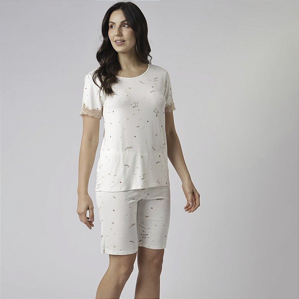 Bermudoll Feminino Brisa com Renda