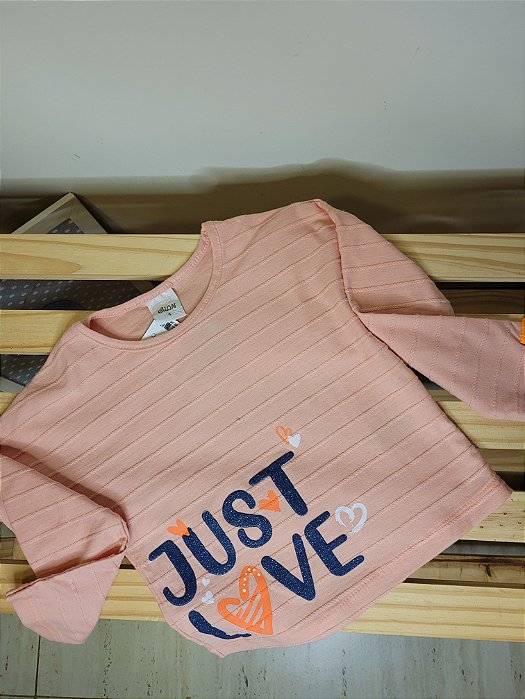 Blusa manga longa feminina Just Love