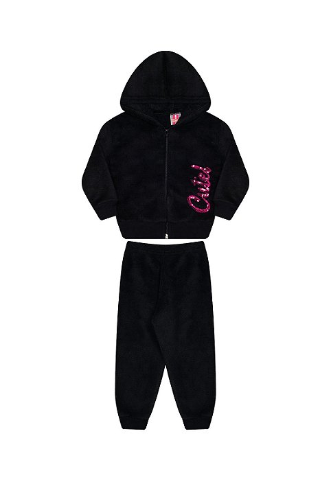 Conjunto feminino em pelinhos cute