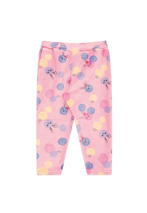 Calça legging em pelinhos com elastano sublimado
