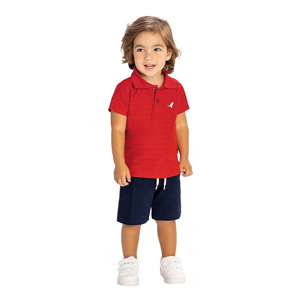 Conjunto camisa gola polo