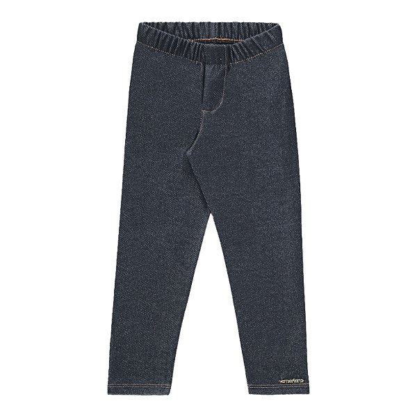 Calça legging molecotton jeans preto