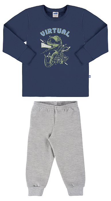 Conjunto moletom dino