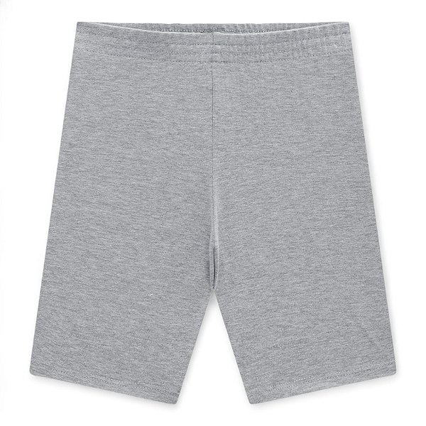 Shorts feminino estilo ciclista na cor cinza