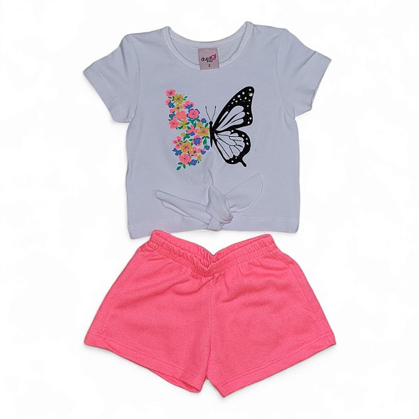 Conjunto feminino estampa borboleta