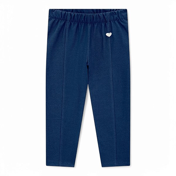 Legging feminina em molecotton jeans na cor azul
