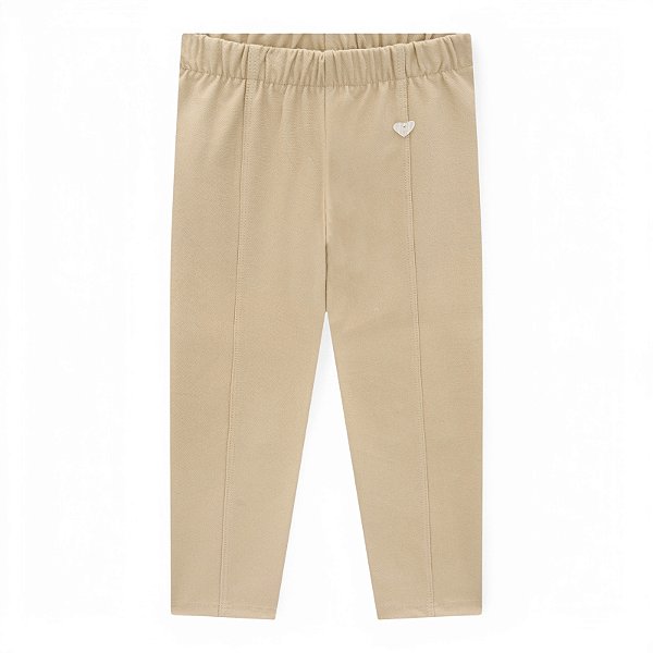 Legging feminina em molecotton jeans na cor nude