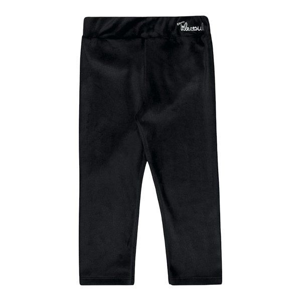 Legging em pelinhos com elastano na cor preta