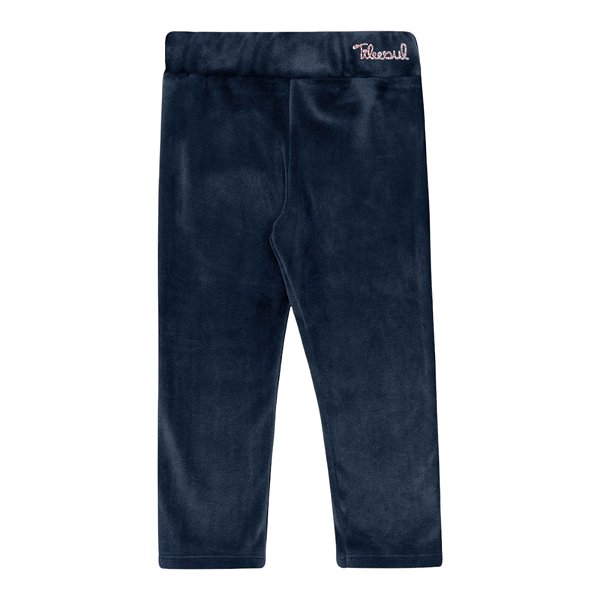 Legging em pelinhos com elastano na cor azul marinho
