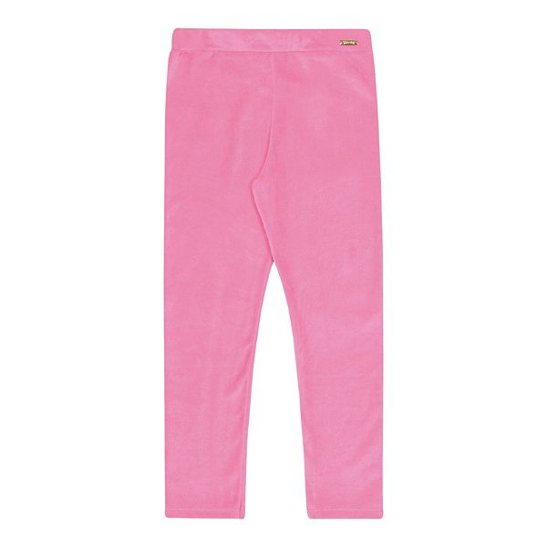 Legging em pelinhos com elastano na cor rosa