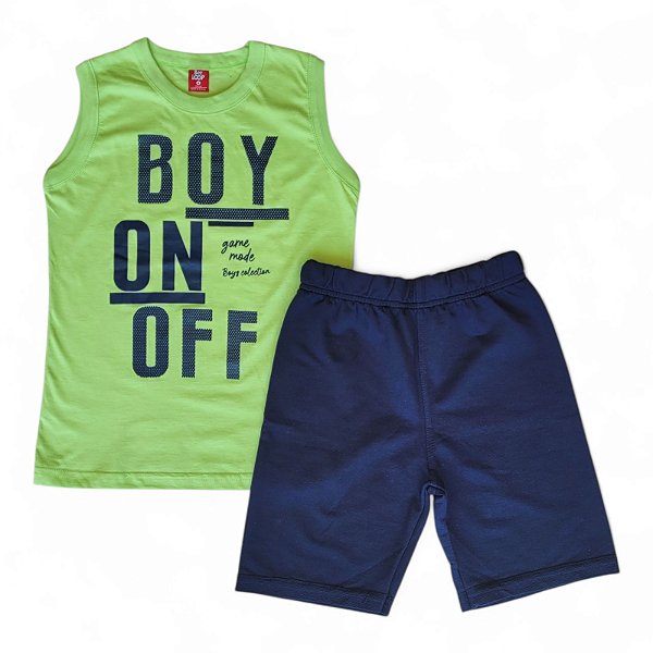 Conjunto regata na cor verde