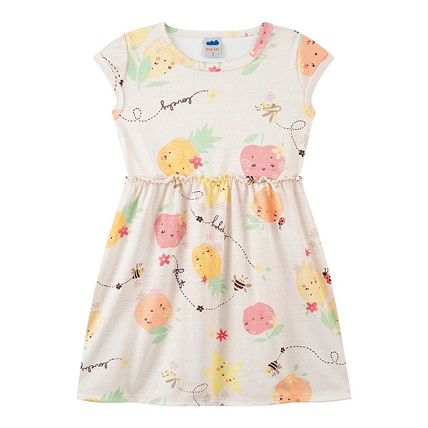 Vestido estampa frutinhas