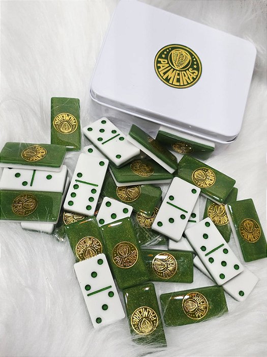 Dominó Personalizado do Palmeiras Emblema em Acrílico