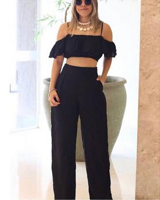 Calça Pantalona "Preta"