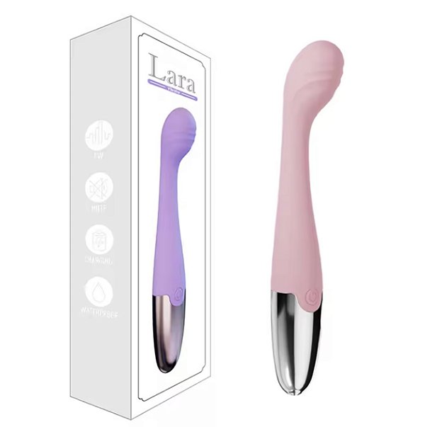 LARA - VIBRADOR PONTO G RECARREGÁVEL 10 MODOS DE VIBRAR