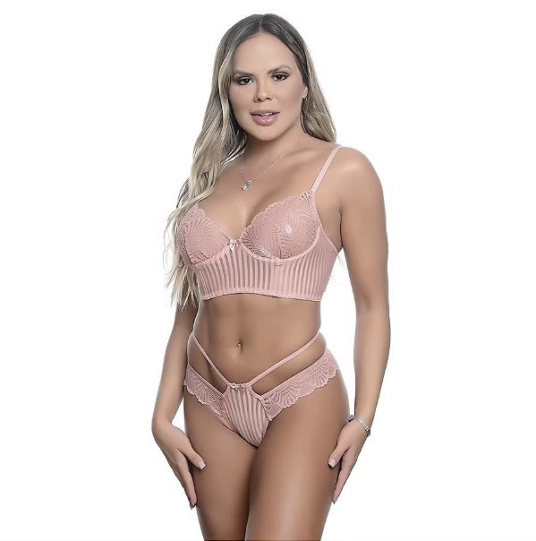 CONJUNTO DELÍRIO RENDADO COM ARCO
