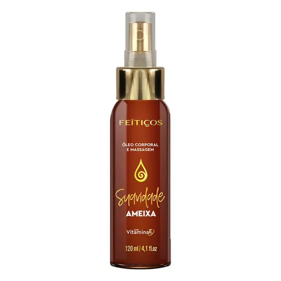 ÓLEO CORPORAL PARA MASSAGEM – AMEIXA – FEITIÇOS – 120ML