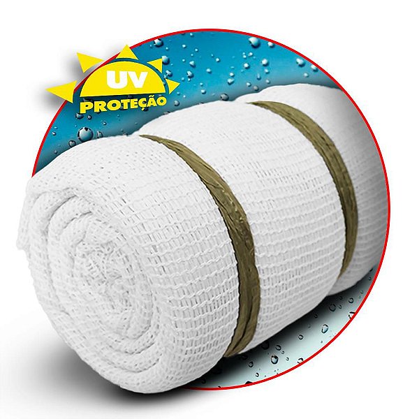 Tela de Sombreamento 80% Branca Estufa Plantas Viveiros 2x50