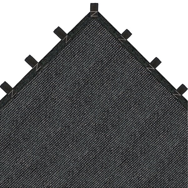 Tela Sombreamento Preto 80% 2x2 Bainha Fita Alça Reforçada