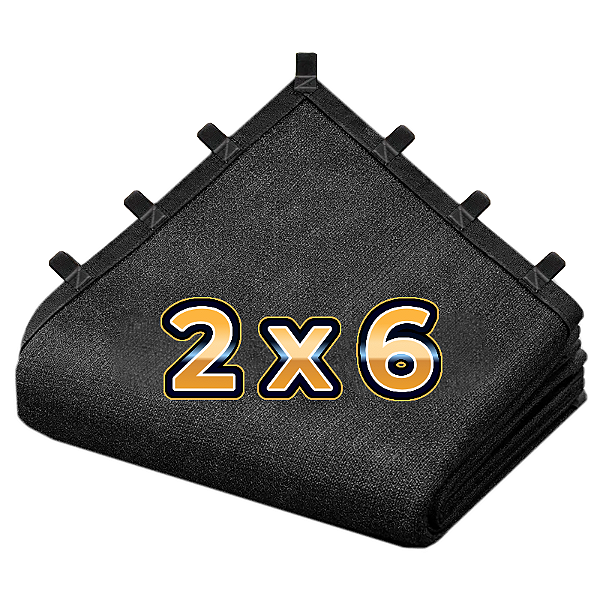 Tela Sombretela 80% 2X6 Sombrite Sombreamento Bainha Alças