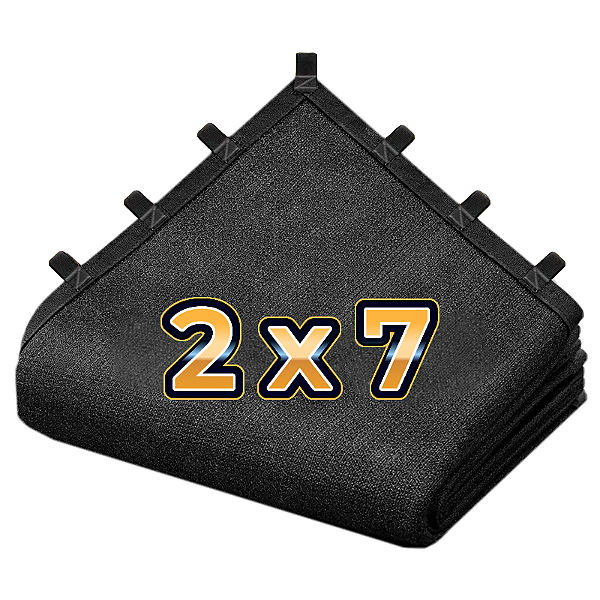 Tela Sombretela 80% 2X7 Sombrite Sombreamento Bainha Alças