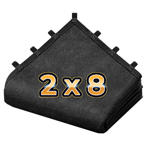 Tela Sombretela 80% 2X8 Sombrite Sombreamento Bainha Alças