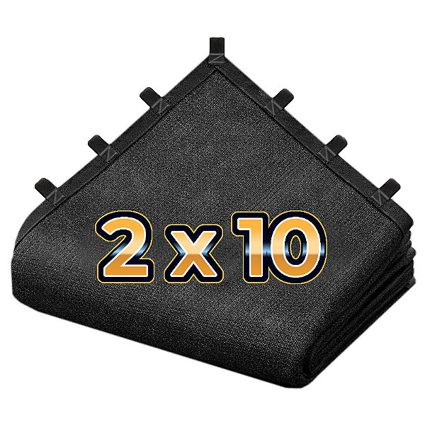 Tela Sombretela 80% 2X10 Sombrite Sombreamento Bainha Alças