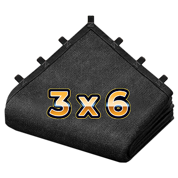 Tela Sombretela 80% 3X6 Sombrite Sombreamento Bainha Alças