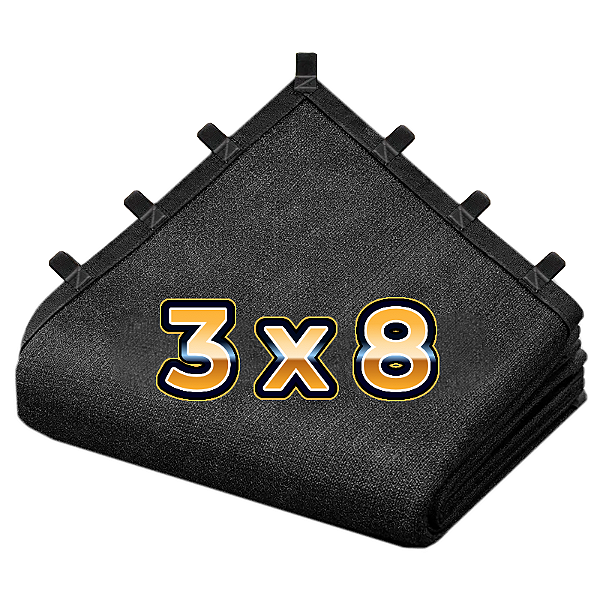 Tela Sombretela 80% 3X8 Sombrite Sombreamento Bainha Alças