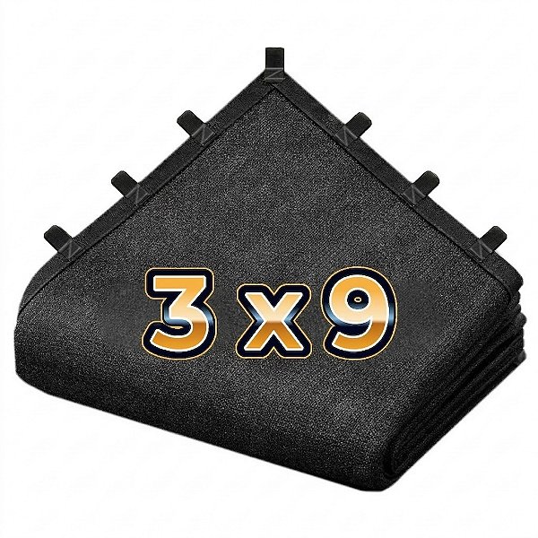 Tela Sombretela 80% 3X9 Sombrite Sombreamento Bainha Alças
