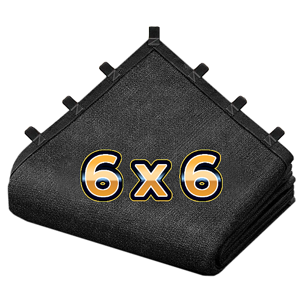 TELA 80% PRETO 6X6 BAINHA E ALÇAS (V02)
