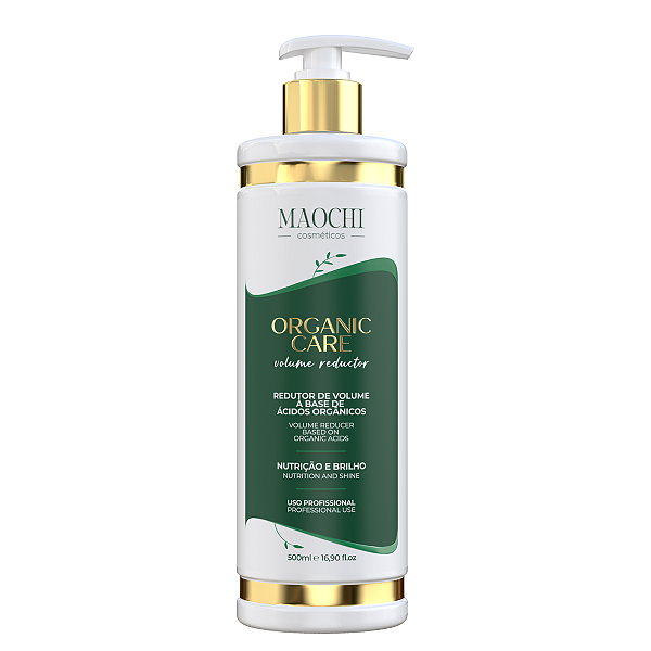 Máscara Redutora de Volume Profissional Realinhamento Térmico Organic Care Maochi Cosméticos 500ml Para Todos os Tipos de Cabelo