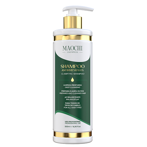 Shampoo Antirresíduo Limpeza Profunda Pré Tratamento Passo 1 Detox Uso Liberado 500ml