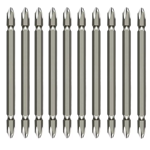 Jogo de bits longos 110mm 10un com imã nas pontas reforçada