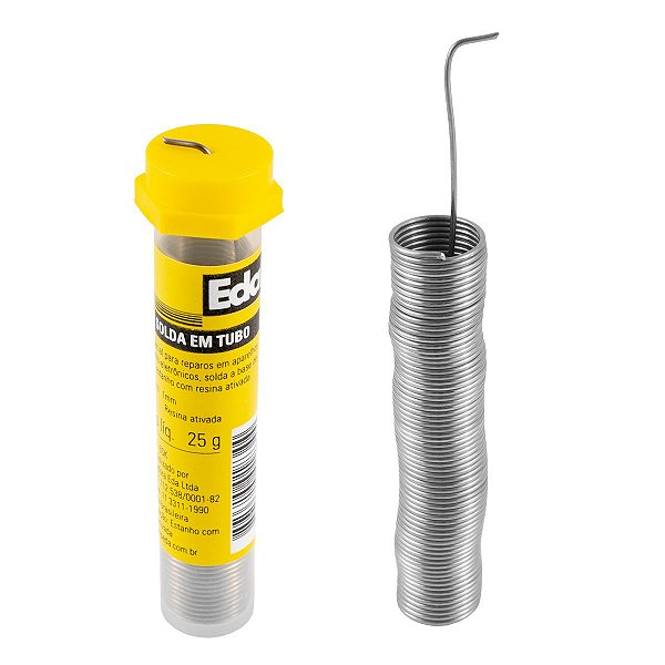 Fio de solda 1mm 25g P/Eletrônica Eletrica Voltagem110v/220v