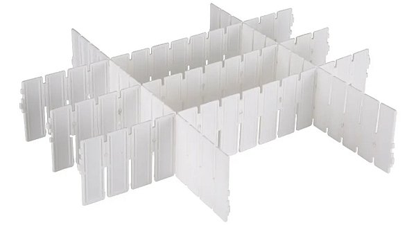 Organizador de Gavetas com divisórias plástico arthi
