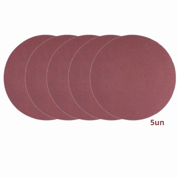 Kit Com 5 Lixas G60 Para Lixadeira Elétrica Base De Velcro